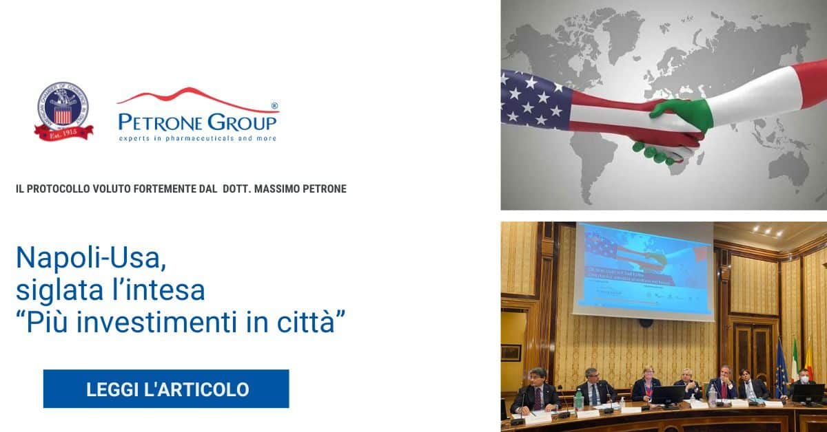 Napoli-Usa, siglata l’intesa “Più investimenti in città”